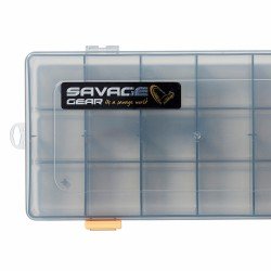 Savage Gear Flat Lure Box Smoke Kit 2 Stück 23x11x3,5 cm Künstliche Türkästen und Kleinteile