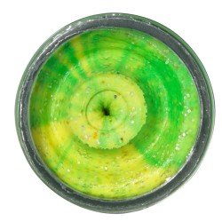 Berkley Powerbait Glitter Forellenköder Teig Geschmack Pellets für Forelle Fluoreszierend Grün Gelb