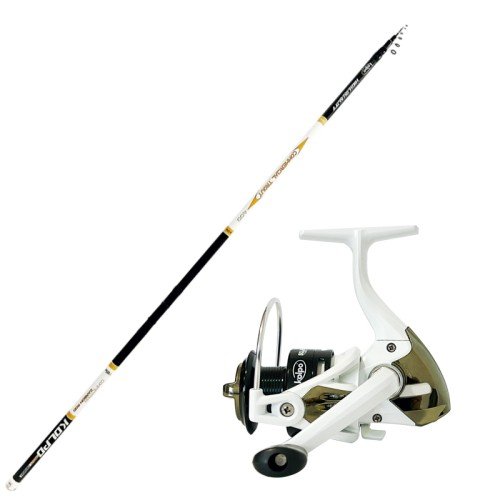 Tremarella Peach Combo Carbon Rod and Reel 8 cushions Trout Lake Trout Fishing Kolpo