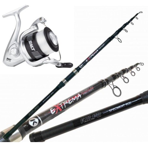 Combo Fishing No Limits Rute Super Strong 3,5 lb Shakespeare Rolle mit Faden Mitchell