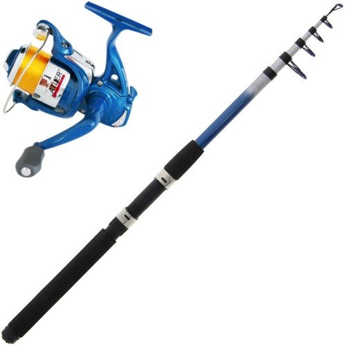 Angelset All Do Spinning ForellenSee Erholung Rolle Rute und Draht All Fishing