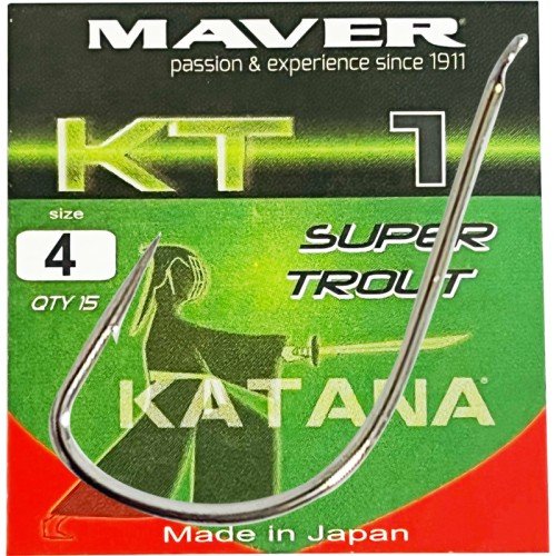 Maver Angelhaken Katana Super Forelle KT1 15 Stück Maver