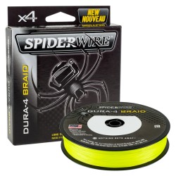 SpiderWire Dura 4 Geflochten 4 Filamente Super Soft Fluo Yellow