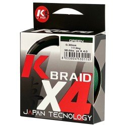 Kolpo K Braid X4 Braided Premium Quality 300 mt Green