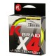 Kolpo K Braid X4 geflochten E-Premium Qualität 300 mt Gelb Fluo Kolpo