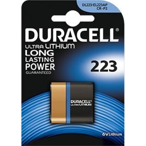 Duracell Ultra Photo Lithium Batteries 223 CR223 Camera 6v Duracell