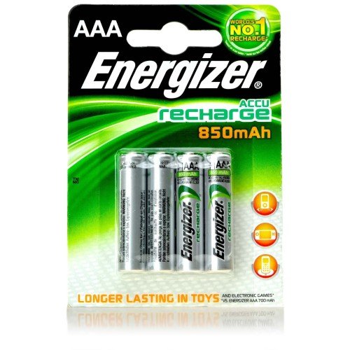 4 wiederaufladbare AAA energizer
