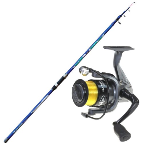 Blue Wave Surf Casting Rod 420 200gr + reel and thread Lineaeffe