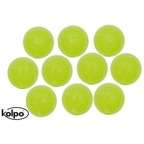 Kolpo Hard Fluorescent Runde perforierte Perlen Kolpo