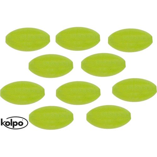 Kolpo Rigid Fluorescent Perforated Oval Beads Kolpo