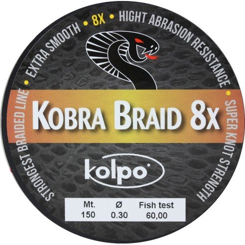 Zopf flechten 8 Stränge Kobra Kolpo Gelb 150 mt Kolpo