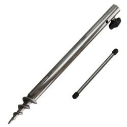 Stainless steel Auger for umbrellas and Pickets Kolpo