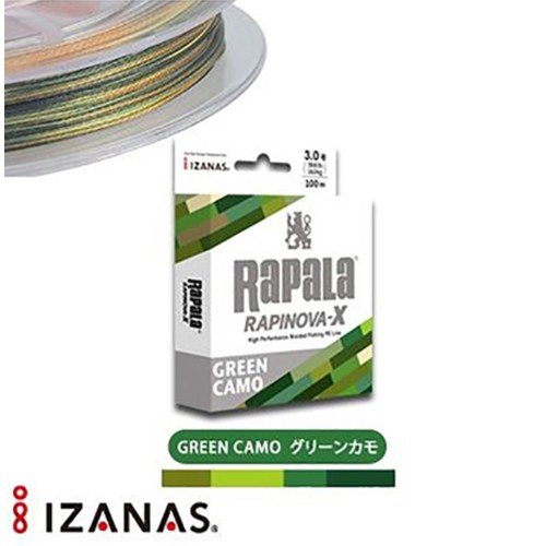 Rapala Rapinova geflochten Braid Green Camo 100 mt Rapala