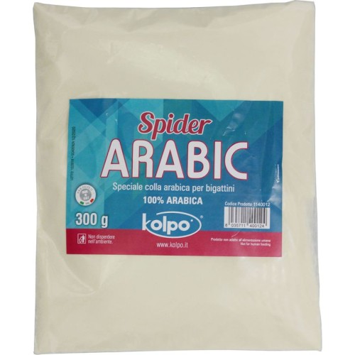 Klebstoff Kleber Arabica für lebende Köder Maden 300 Gr Spider Arabisch Kolpo