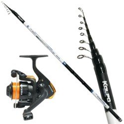 Kolpo Kit Canna and Bolognese Fishing Reel 6 meters carbon