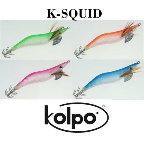 K-Flare-Effekt Seide Kolpo Tintenfisch Squid jigs Kolpo