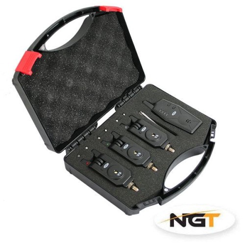 NGT Bite Alarm Set 3 Bissanzeiger + Wireless-Steuerung NGT