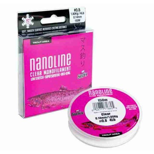 Sufix Nanoline Monowire Clear Micro Löffel und Forellenbereich Sufix