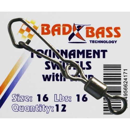 Rolling snap swivels Bad Bass fishing Bad Bass