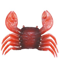Realistische Gummi krabben Attraktionen Rot