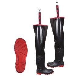 Rubber Thigh boots with Nonslip soles