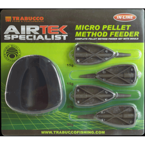 Trabucco Set Misro Pellet Method Feeder 15/30 gr. Ausrüstung, Angelruten und Angelrollen