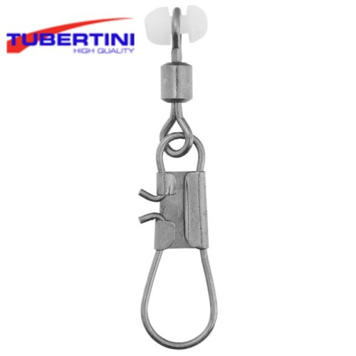 Tubertini Swivel with Interlock snap hook and plastic Bead Conf 6 PCs Tubertini - Pescaloccasione