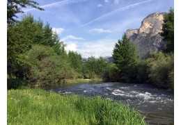 Angeln im Trentino am Bach Noce